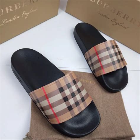 sandalen burberry|Burberry slippers for men.